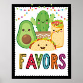 Poster des signes Fiesta Taco Favoriser (Devant)