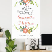 Poster des signes Mariages de bienvenue 32x48 (Bureau à domicile)