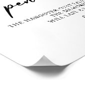 Poster des signes Mariages Open Bar (Coin)