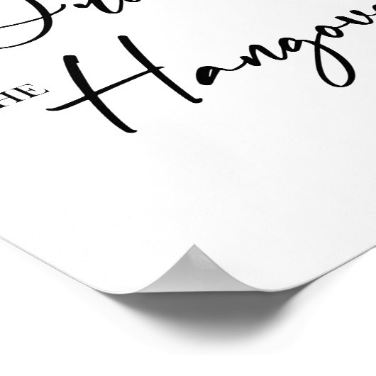 Poster des signes Mariages Open Bar (Coin)