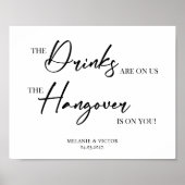 Poster des signes Mariages Open Bar (Devant)