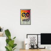 Poster des signes Zodiac de Aries (Bureau à domicile)