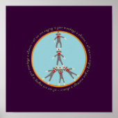 Poster des singes de la paix (Devant)