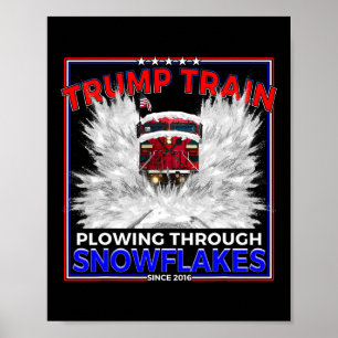 Poster Des Snowflakes Au Président Trump ! Train Maga Tru