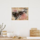 Poster Des sons de musique. Violon (Cuisine)