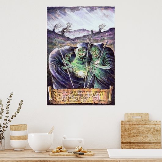 Poster des sorcières Macbeth (Cuisine)