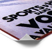 Poster des spectateurs regardant Skier (Coin)