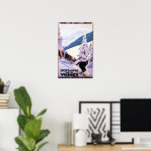 Poster des spectateurs regardant Skier (Bureau à domicile)