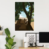 Poster des Stairs de plage de Bethany, affiche de  (Bureau à domicile)