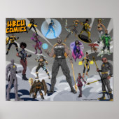 Poster des superhéros noirs (Devant)