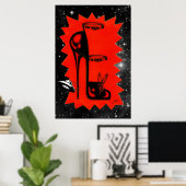 Poster des talons hauts dans les cieux (Bureau à domicile)