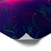 Poster Des teintes pourpres qui s'élancent dans le pré à  (Coin)