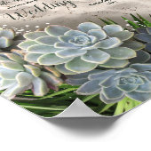 Poster Des teintes succulentes de blues pâles et de Faire (Coin)
