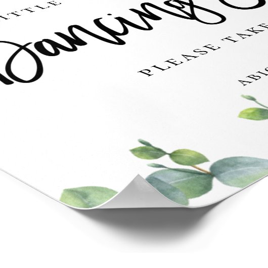 Poster des tongs Mariages Feuille Eucalyptus (Coin)