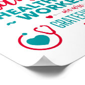 Poster des travailleurs de la santé du Merci (Coin)