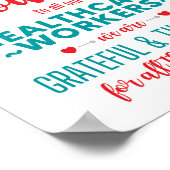 Poster des travailleurs de la santé du Merci (Coin)