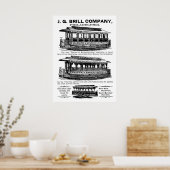 Poster des trolleys de Brill Company (Cuisine)