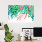 Poster des tropiques Watercolor (Home Office)