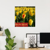 Poster des Tulipes Jaunes (Bureau à domicile)