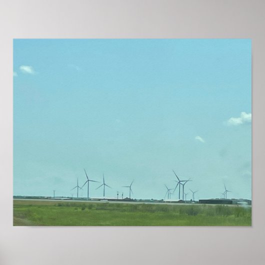 Poster des turbines éoliennes (Devant)