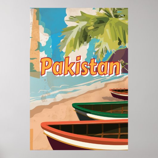 Poster des vacances Vintages au Pakistan (Devant)