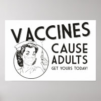 Poster des vaccins pour adultes