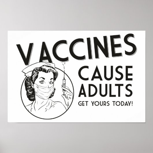 Poster des vaccins pour adultes (Devant)