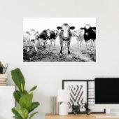 Poster des vaches (Bureau à domicile)