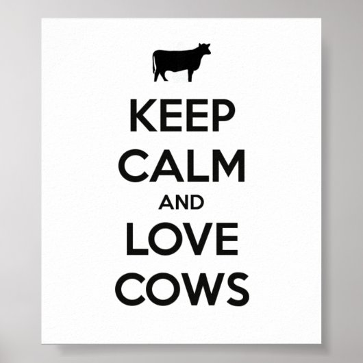 Poster Des Vaches De Calme Et D'Amour (Devant)