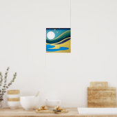 Poster des Vagues d'or à la nuit (Cuisine)
