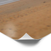 Poster Des vagues océaniques s'écrasent sur la plage par (Coin)