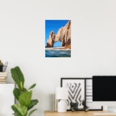 Poster Des Vagues Se Déplient Sur Des Formations Rocheuse (Bureau à domicile)