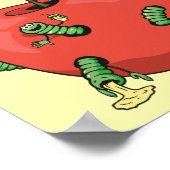 Poster Des vers amusants dans la pomme (Coin)