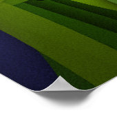 Poster des vers lumineux à la nuit (Coin)