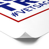 Poster des vétérans contre Trump (Coin)