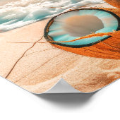 Poster des Vibes d'été tropicales - Scène de plage (Coin)