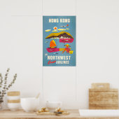 Poster des Vintage voyage de Hong Kong (Cuisine)