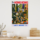 Poster des Vintage voyage de Hong Kong (Cuisine)