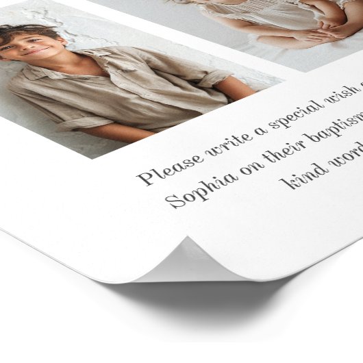 Poster des voeux de baptême conjointe (Coin)