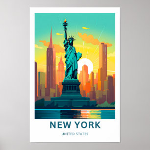 Poster des voyages New York États-Unis