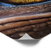 Poster des yeux de vélociraptor - Dinosaur Ar (Coin)