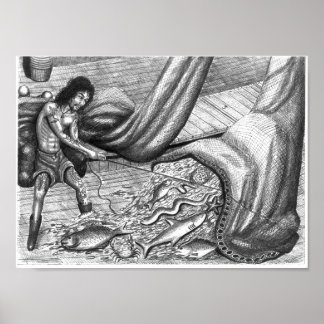 Poster des yeux morts de Vannak et filet de poisso