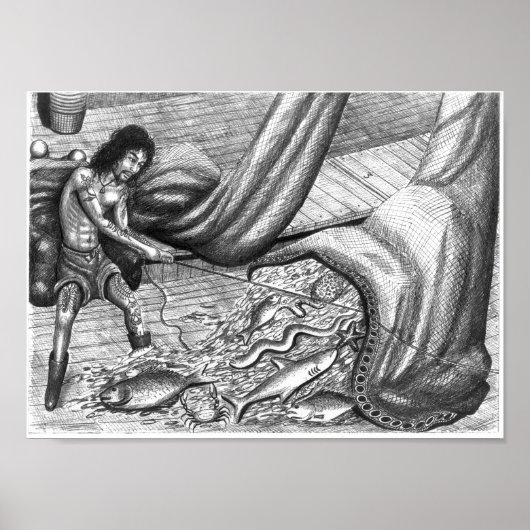 Poster des yeux morts de Vannak et filet de poisso (Devant)