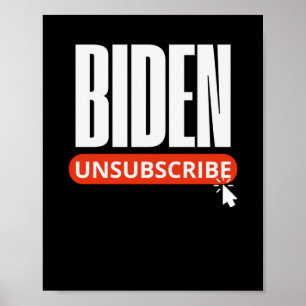 Poster Désabonnement Biden Trump Jour d'ouverture