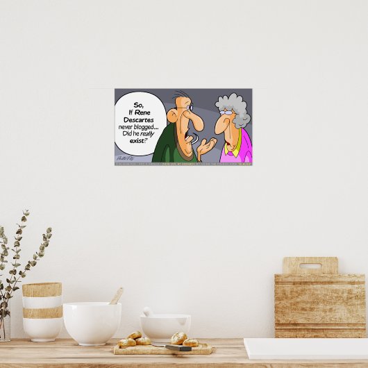 Poster Descartes (Cuisine)