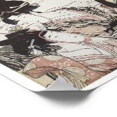 Poster Descendre vers l'est, Utamaro, 1795 (Coin)