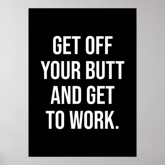 Poster Descends De Ton Beurre - Gymnase, Hustle, Succès (Devant)