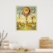 Poster Descente d'Absalon ~ Cirque Vintage (Cuisine)