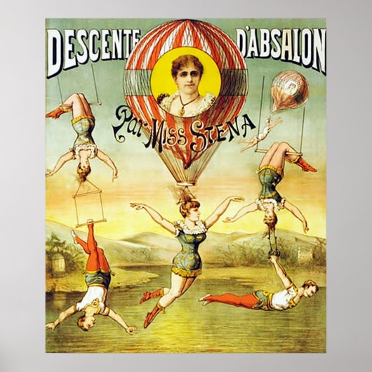 Poster Descente d'Absalon par Miss Stena. (Devant)