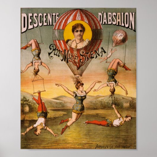 Poster Descente d'Absalon par Miss Stena (Devant)